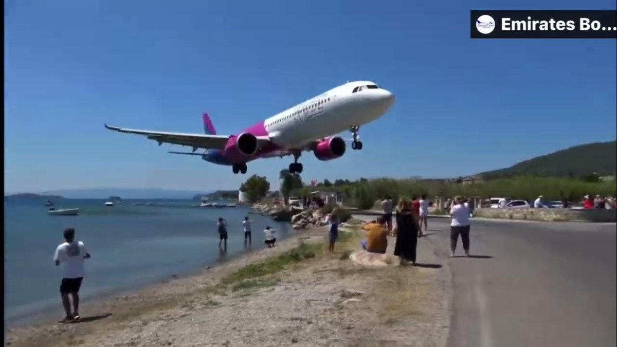 Приземление самолета