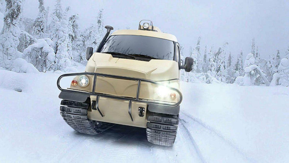 Отвал зимний на вездехода Бобр