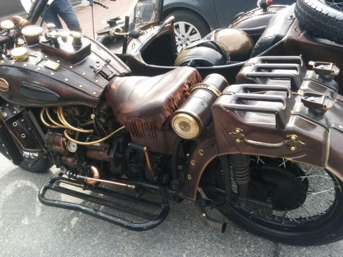 Мотоцикла Урал дизельпанк