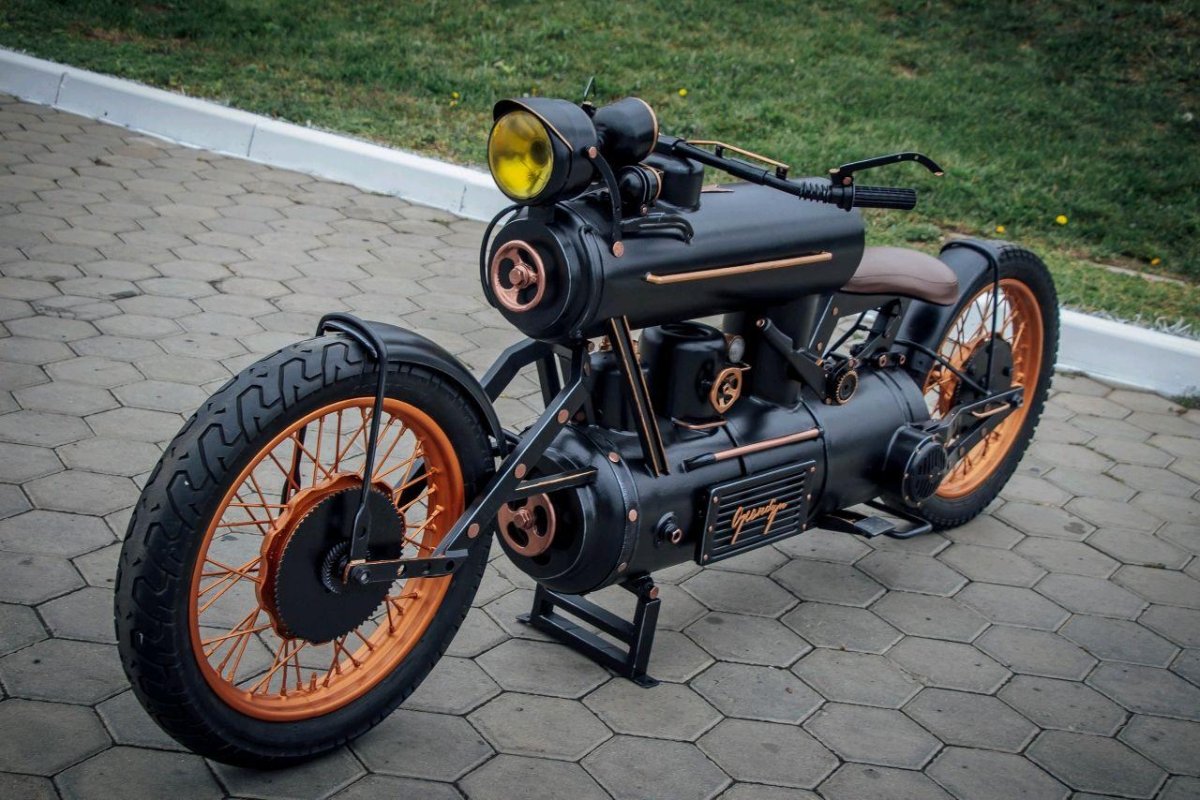 Стимпанк мотоцикл