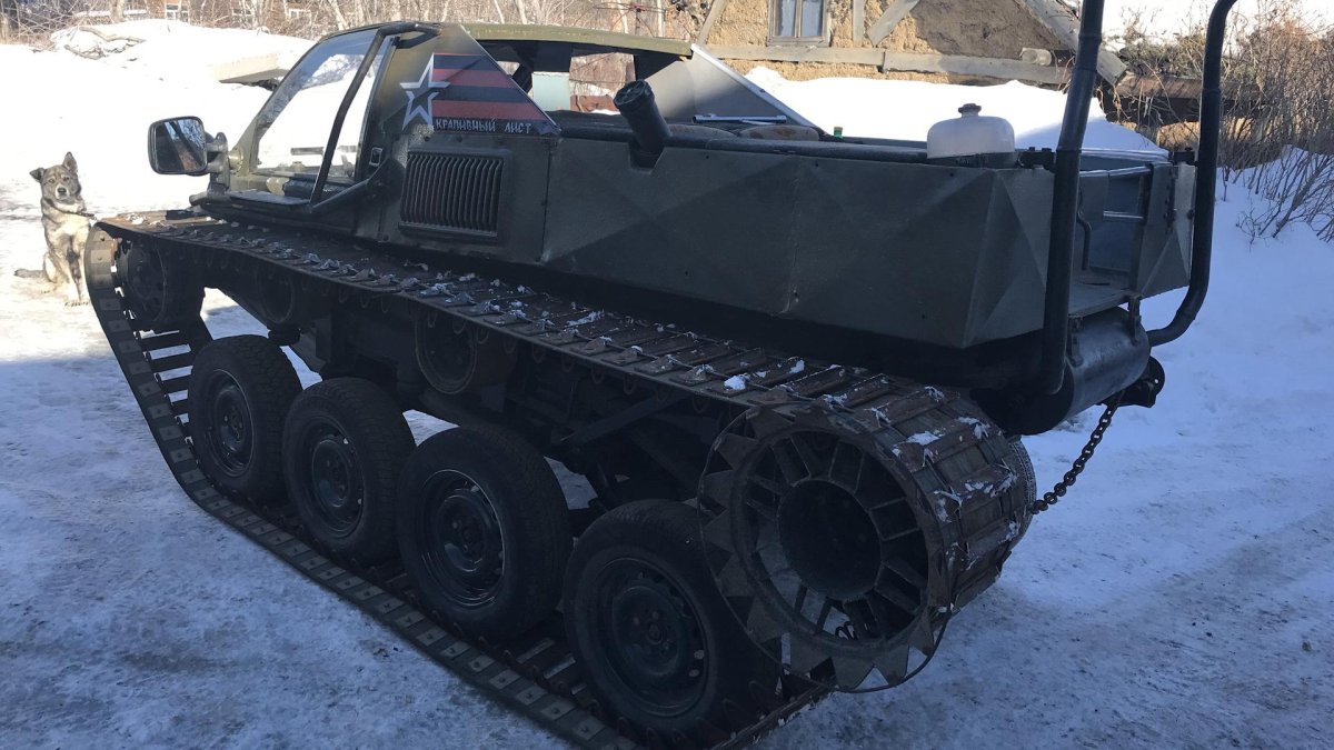 ВАЗ 2106 гусеничный вездеход