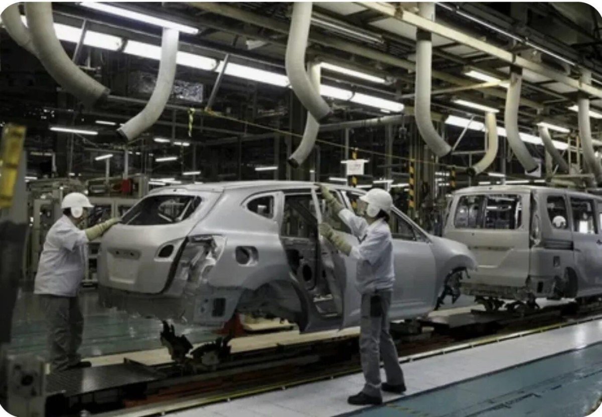 Завод Ниссан в Японии