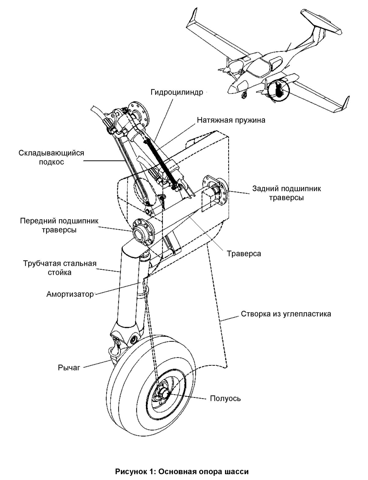 Стойка шасси а320