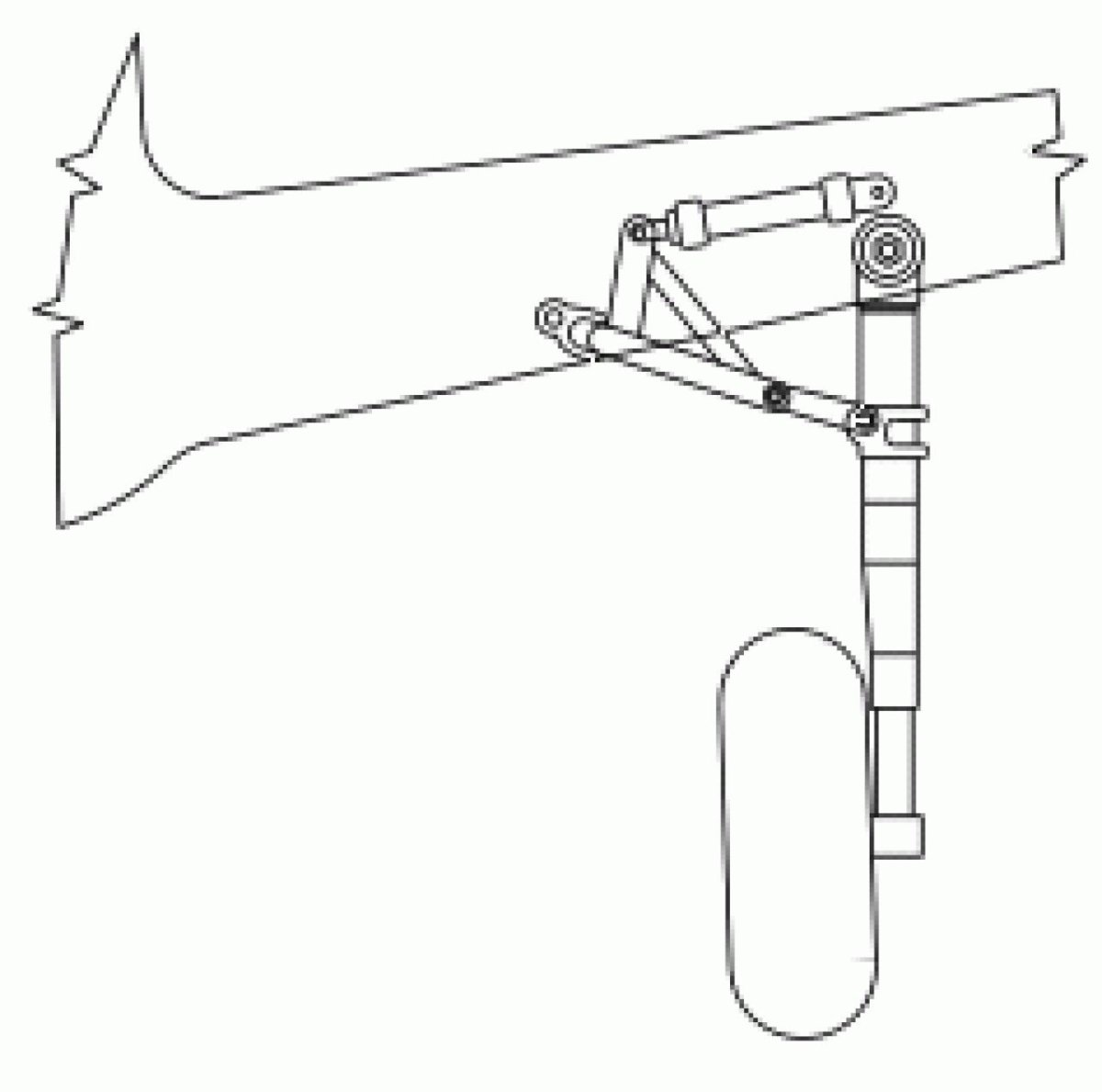 Траверса шасси самолета