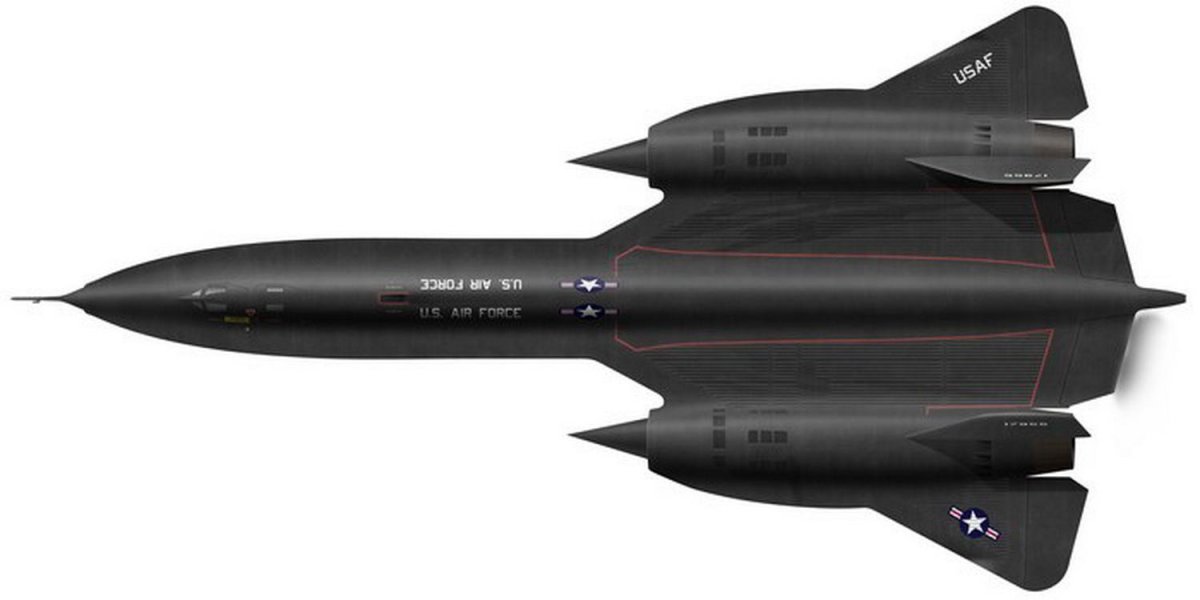 Локхид SR-71 чёрный Дрозд