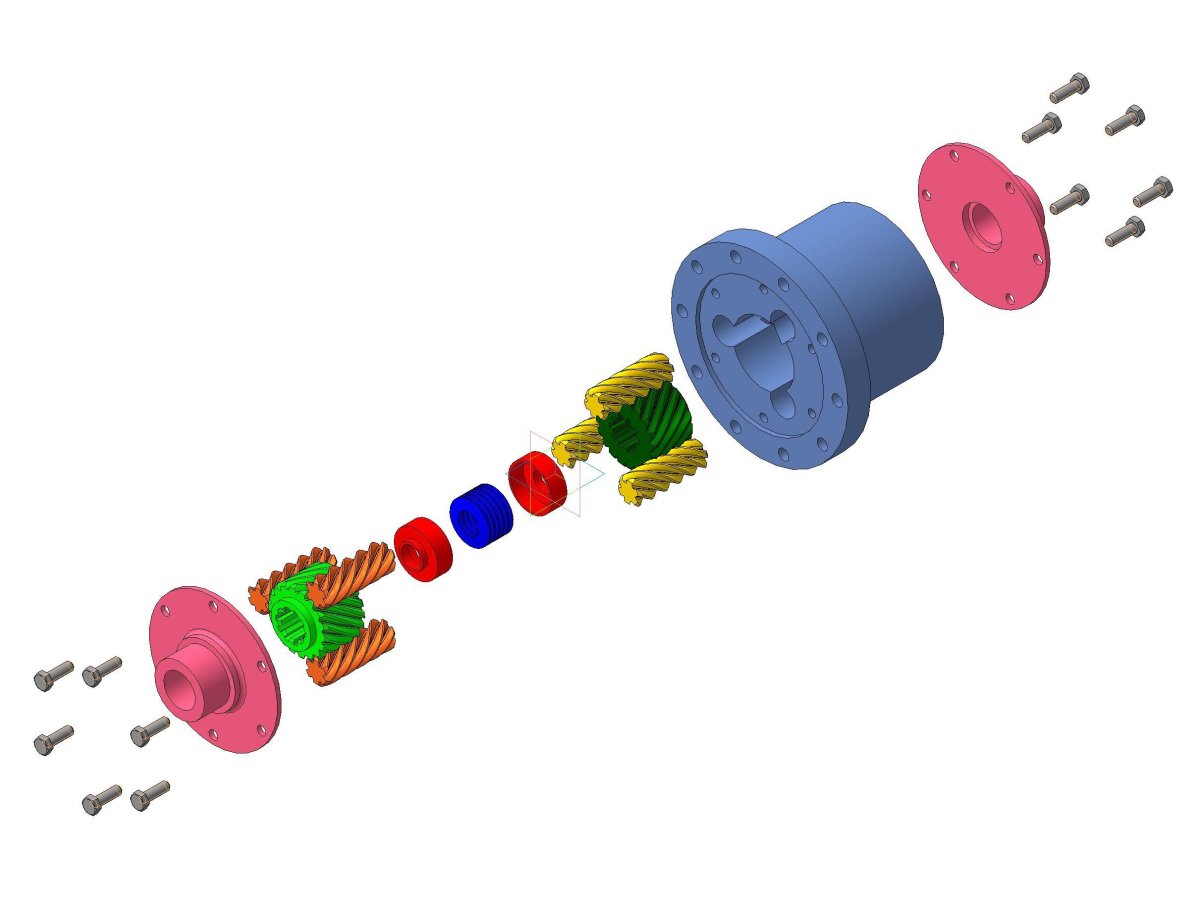 Дифференциал 3д модель