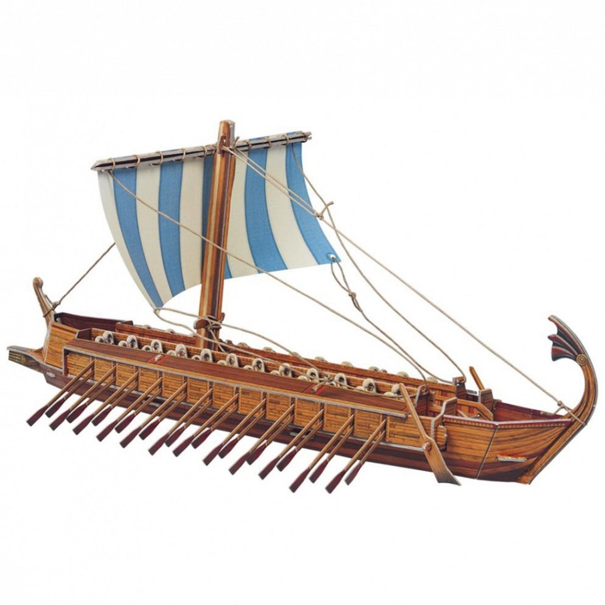 Греческая бирема корабль