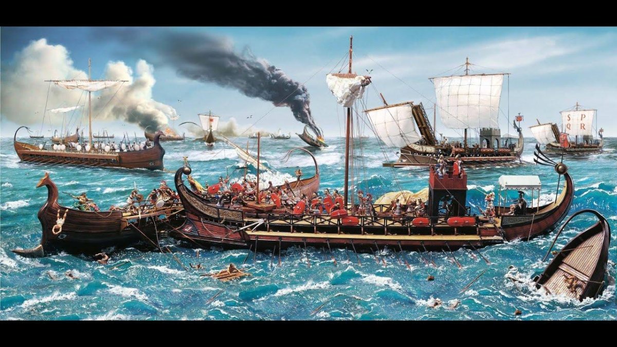 Морское сражение абордаж