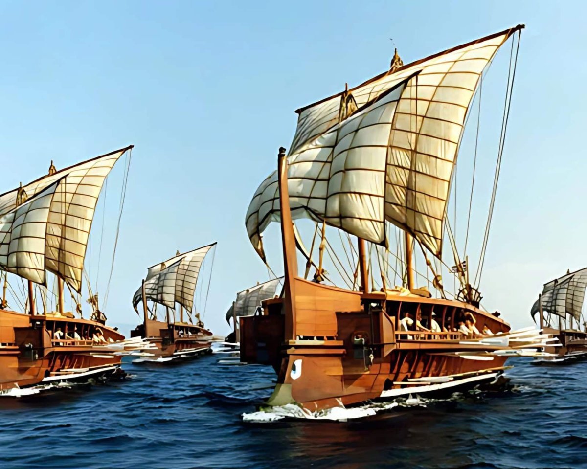 Древняя Греция трирема корабль