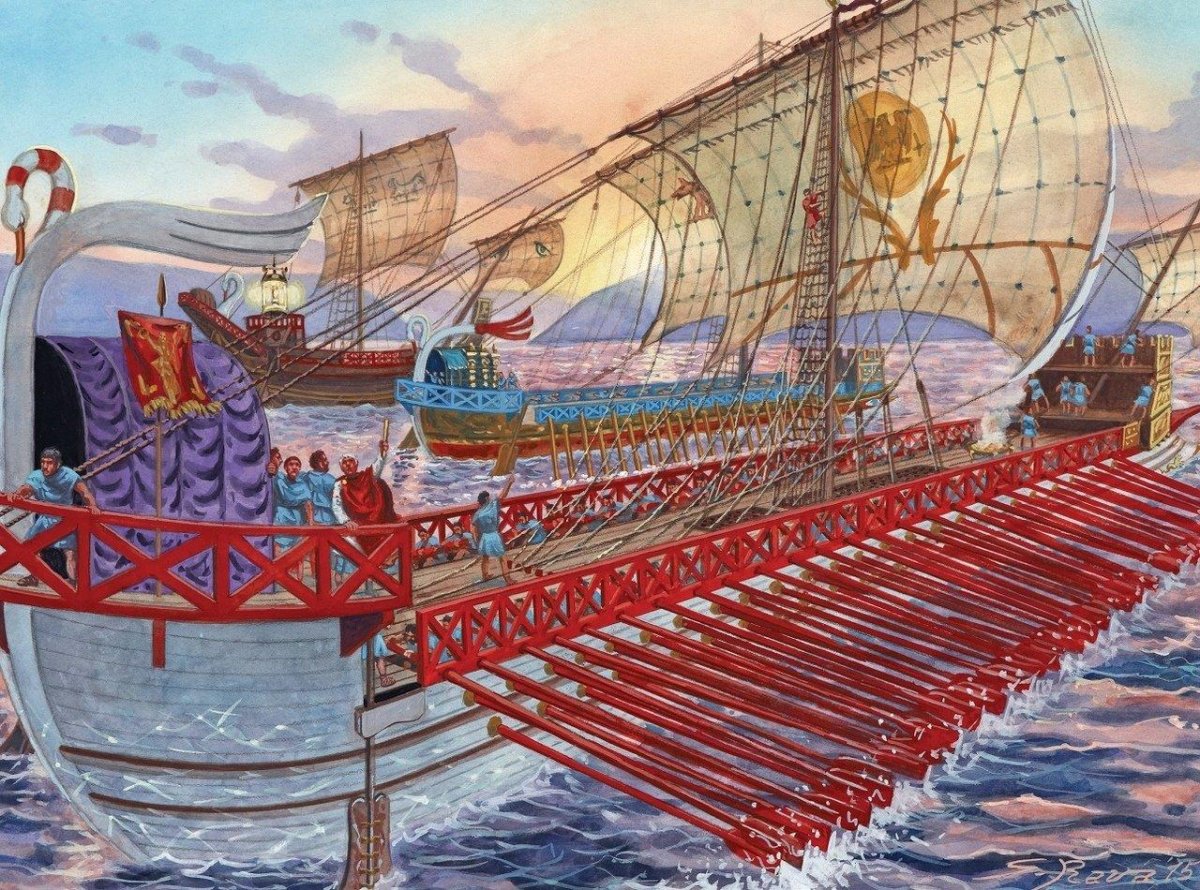 Трирема корабль Рим