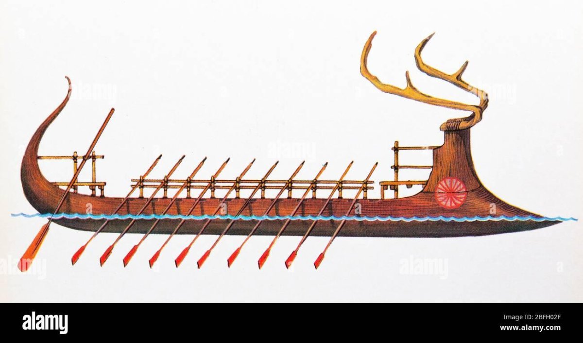 Трирема боевой корабль