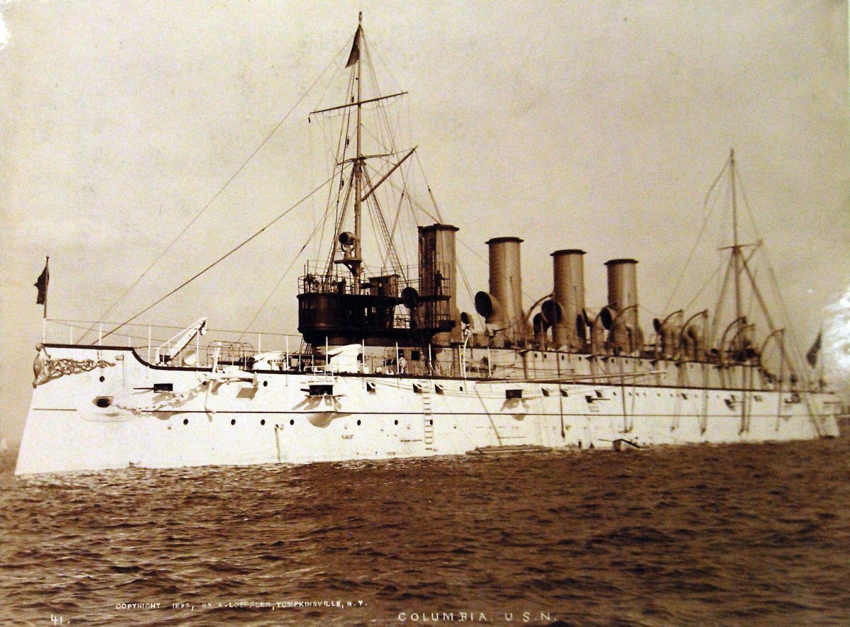 Крейсер Колумбия 1892 год