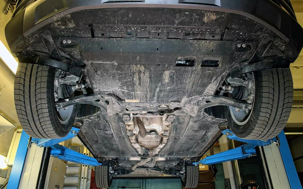 Защита двигателя снизу VW Tiguan 2017-