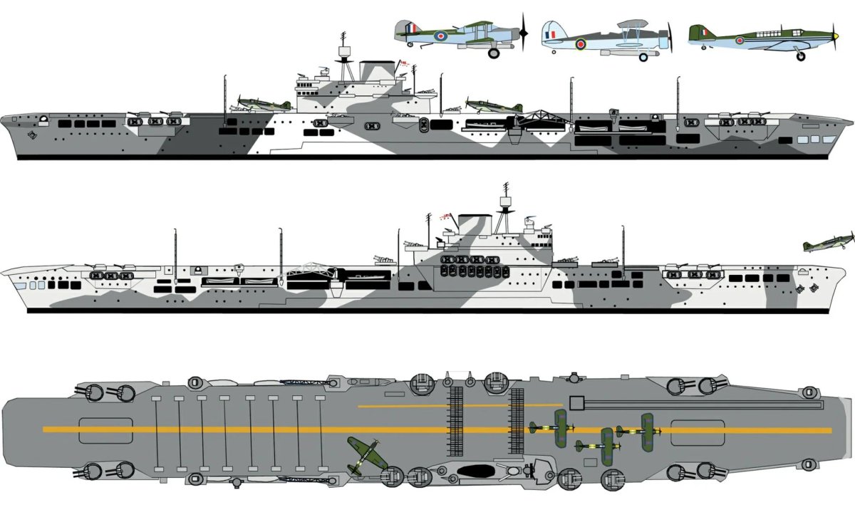 Авианосец Илластриес 1940