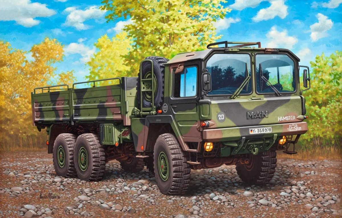 Man 6x6 военный тягач