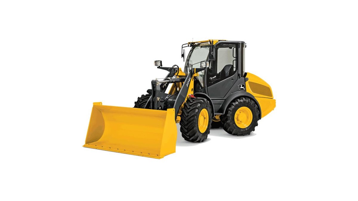 Желтый трактор JCB