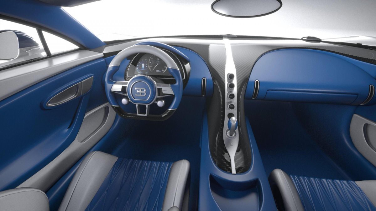 Бугатти ЧИРОН салон