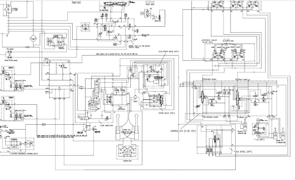 Гидравлическая схема JCB 3cx