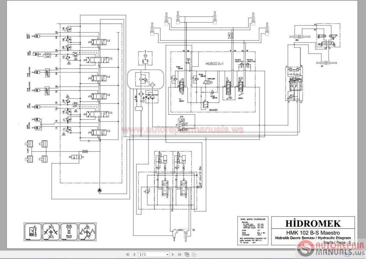 Hidromek 102b схема электрооборудования