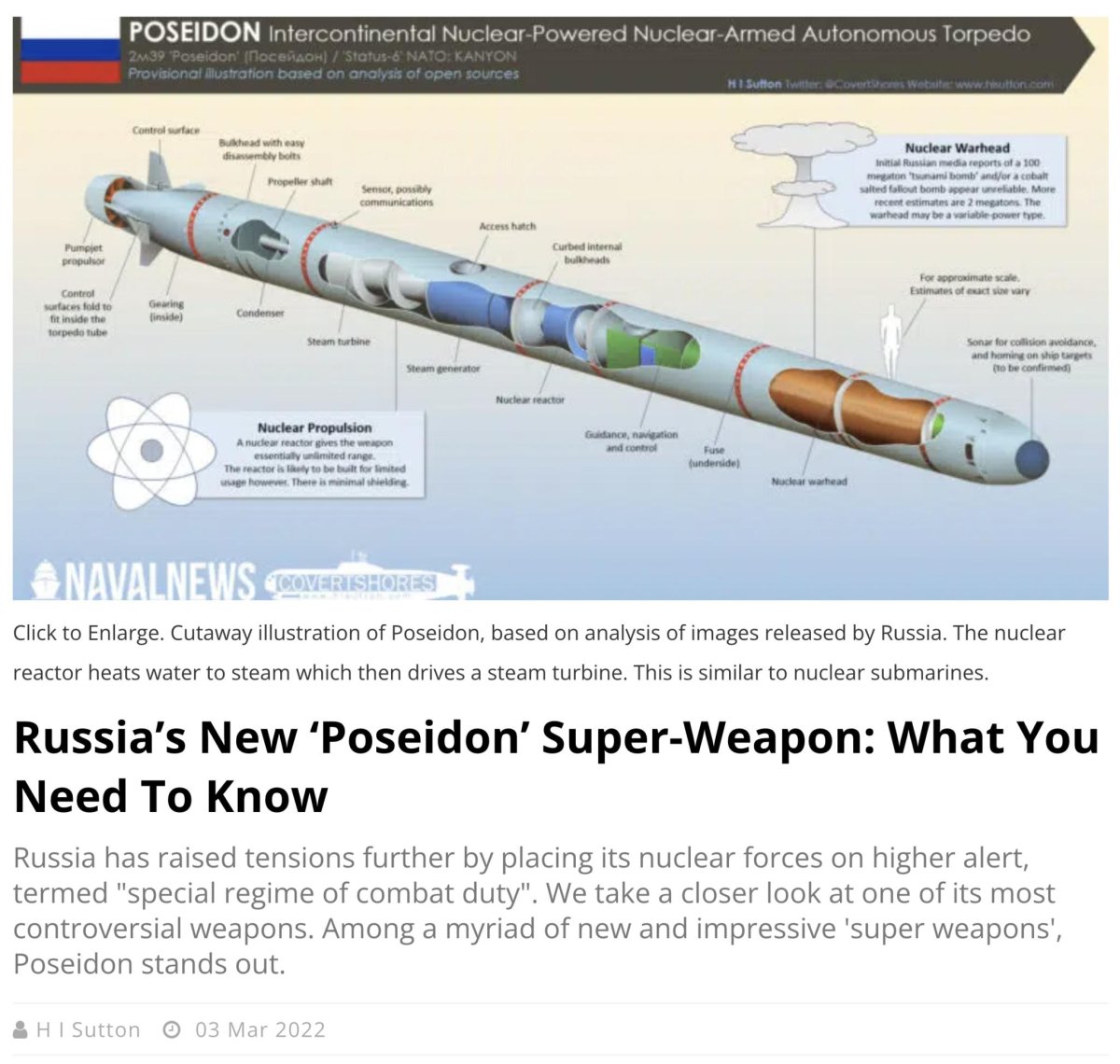 Посейдон ядерное оружие