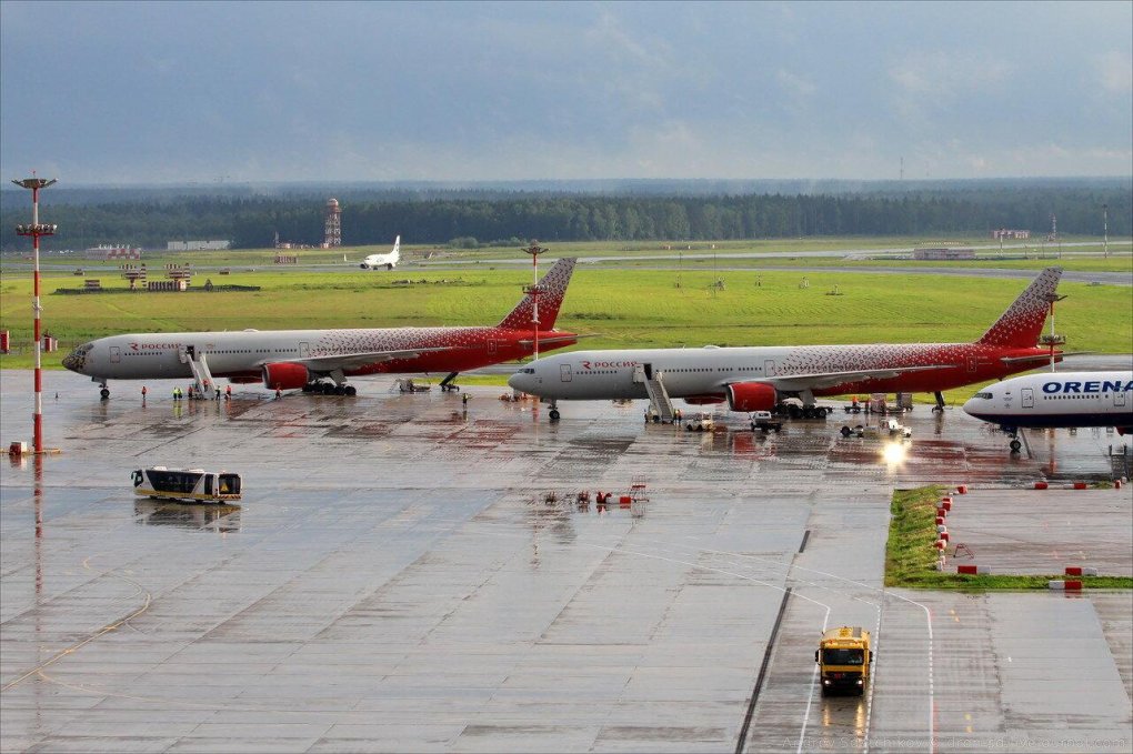 Летное поле Шереметьево