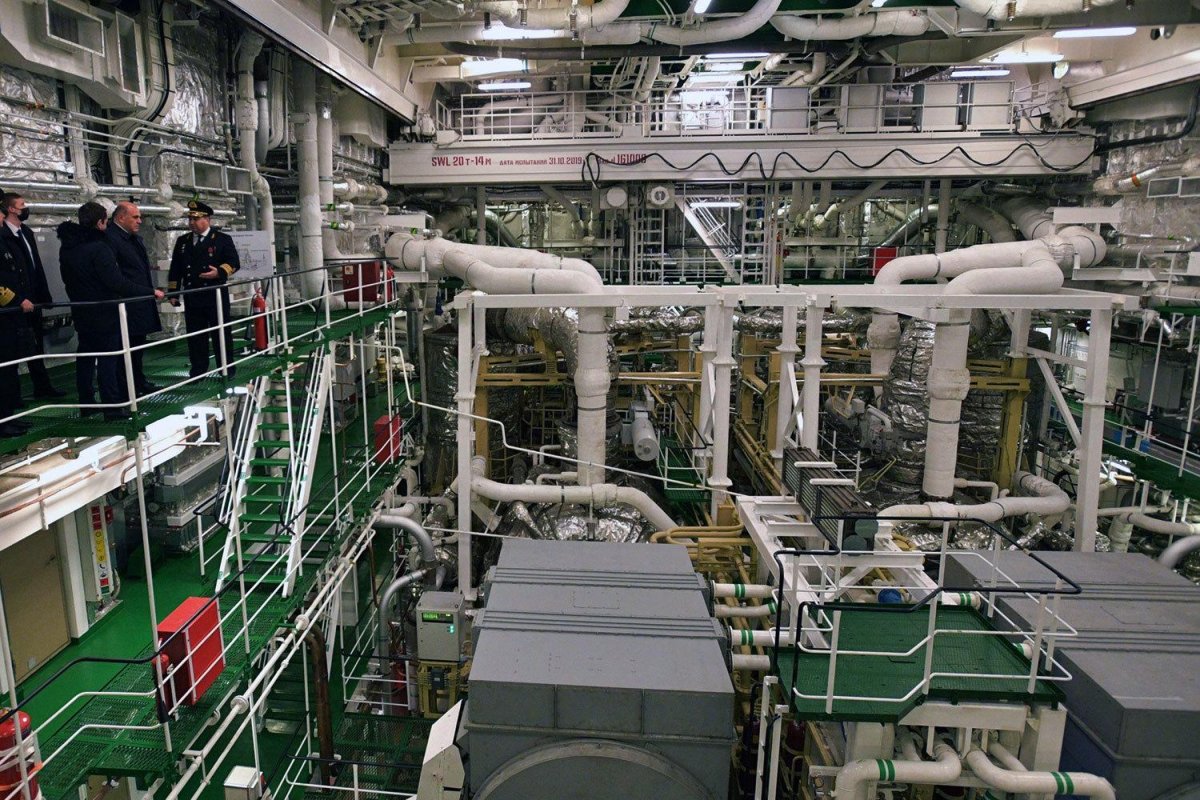 Машинное отделение ледокола Арктика