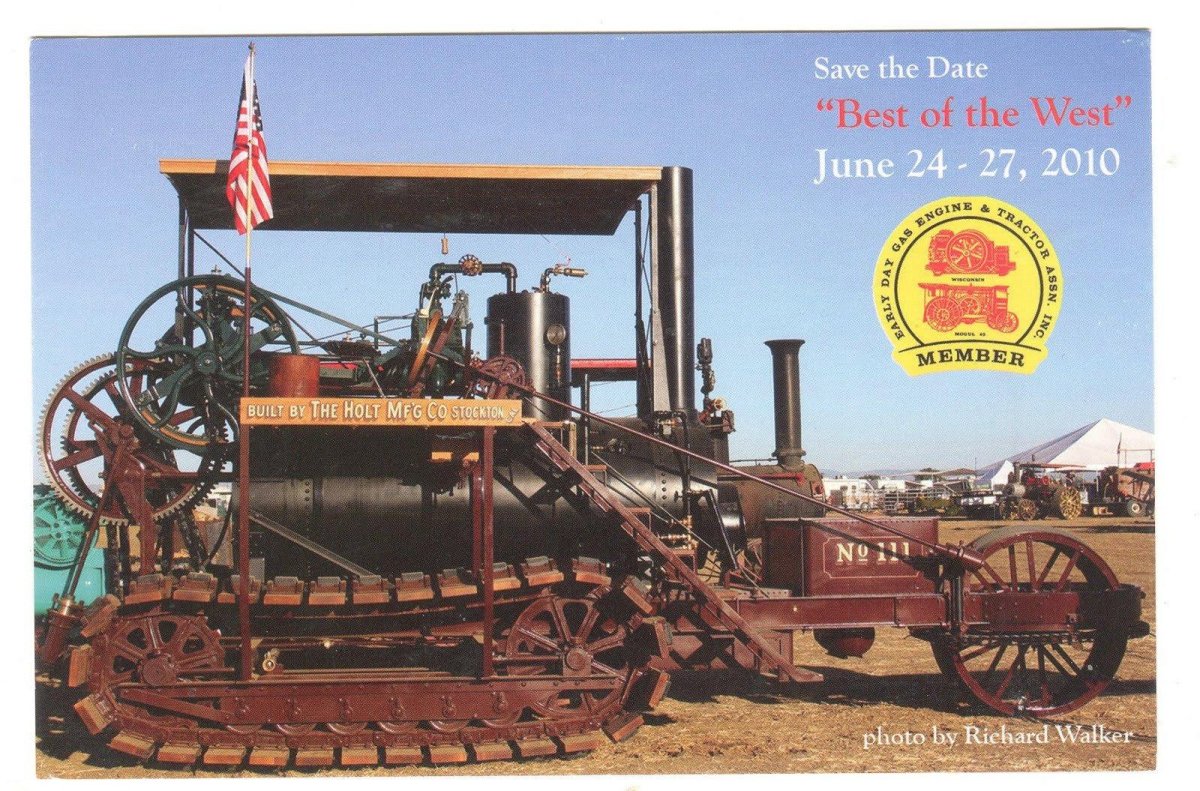 Паровой трактор Холт