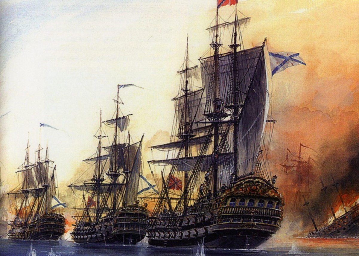 Чесменское сражение Ушаков