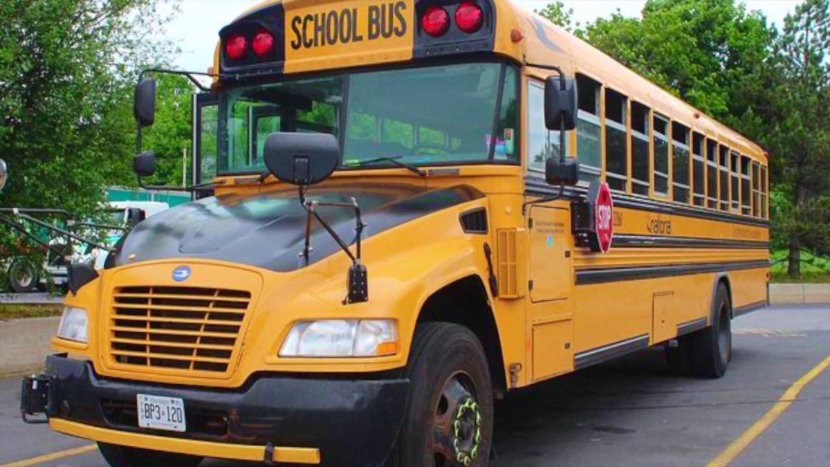 Желтый школьный автобус США