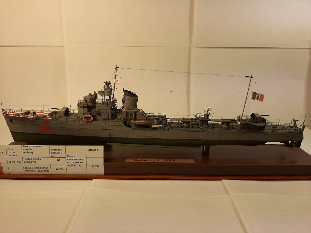 Trumpeter 03613 сборная модель корабля эсминец "современный" Тип II (1:200)