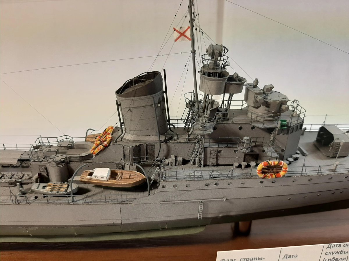 Сборка модели миноносца