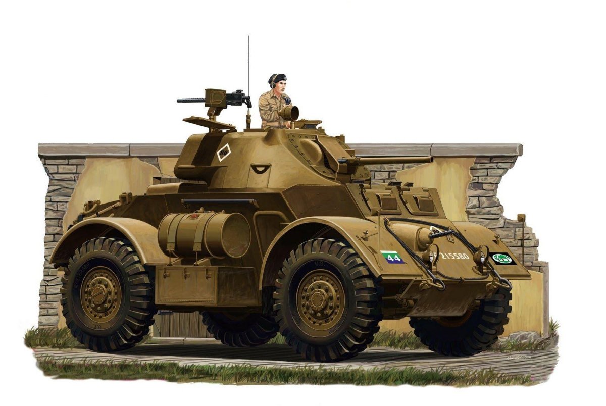 Сборная модель БТР Canadian Staghound MK. I (late Production) equipped 60lb Rocket Launch