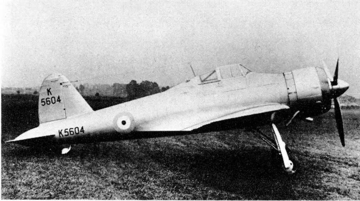 Gloster f.5/34 истребитель