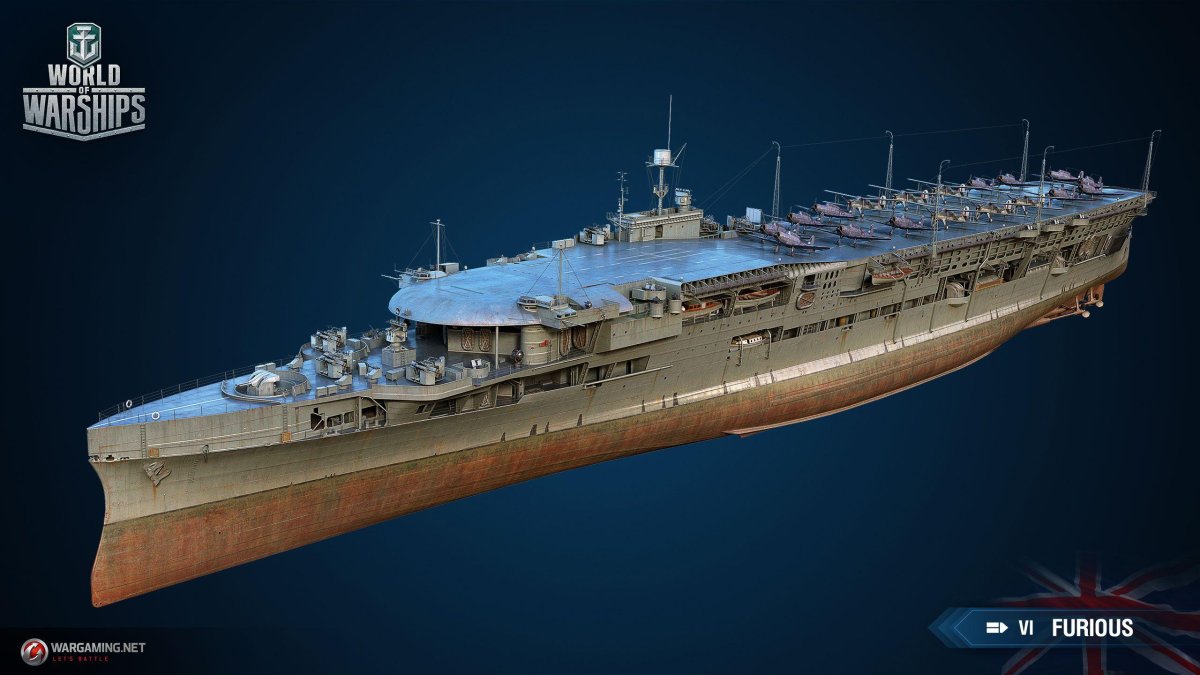 Авианосец Фьюриес HMS Furious