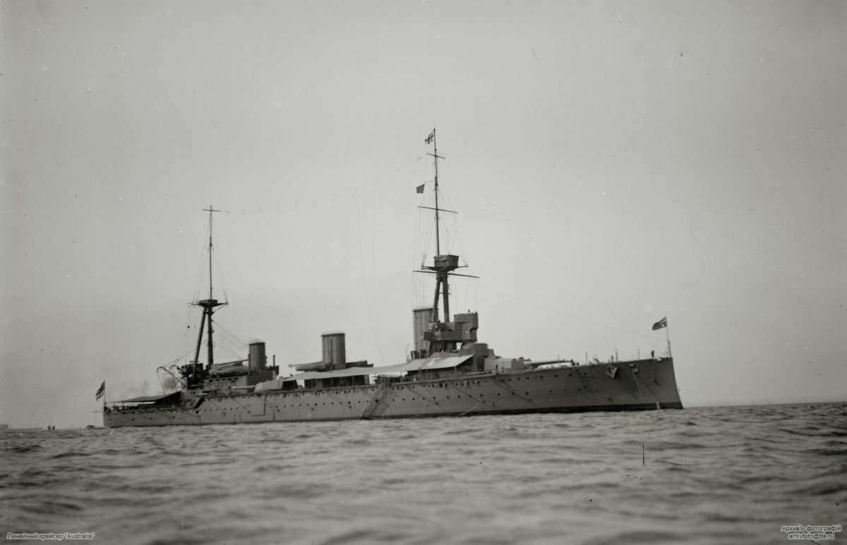 Линейный крейсер Австралия на дне