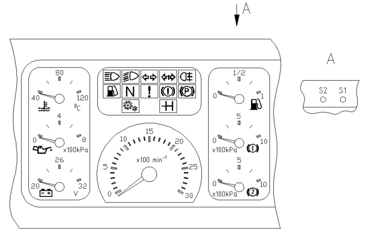 Щиток приборов МАЗ Зубренок ЩП-8096.