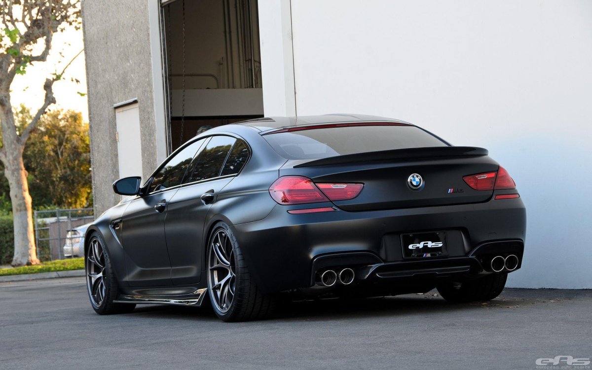 BMW m6 Gran Coupe Black Matte