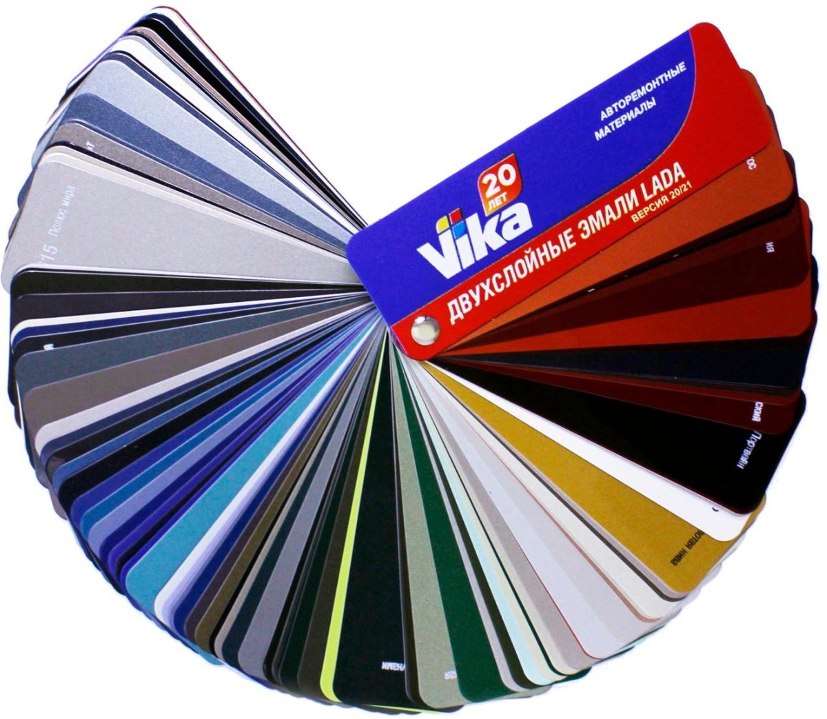 Vika палитра автоэмалей металлик
