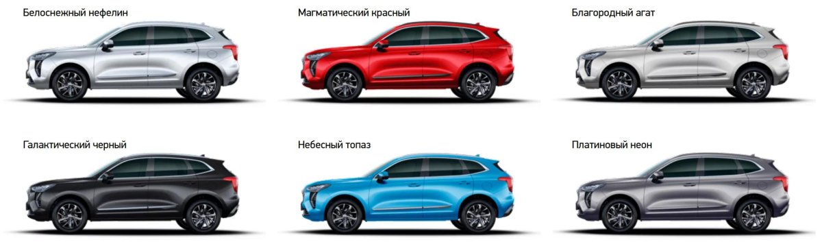 Haval f7 цвета