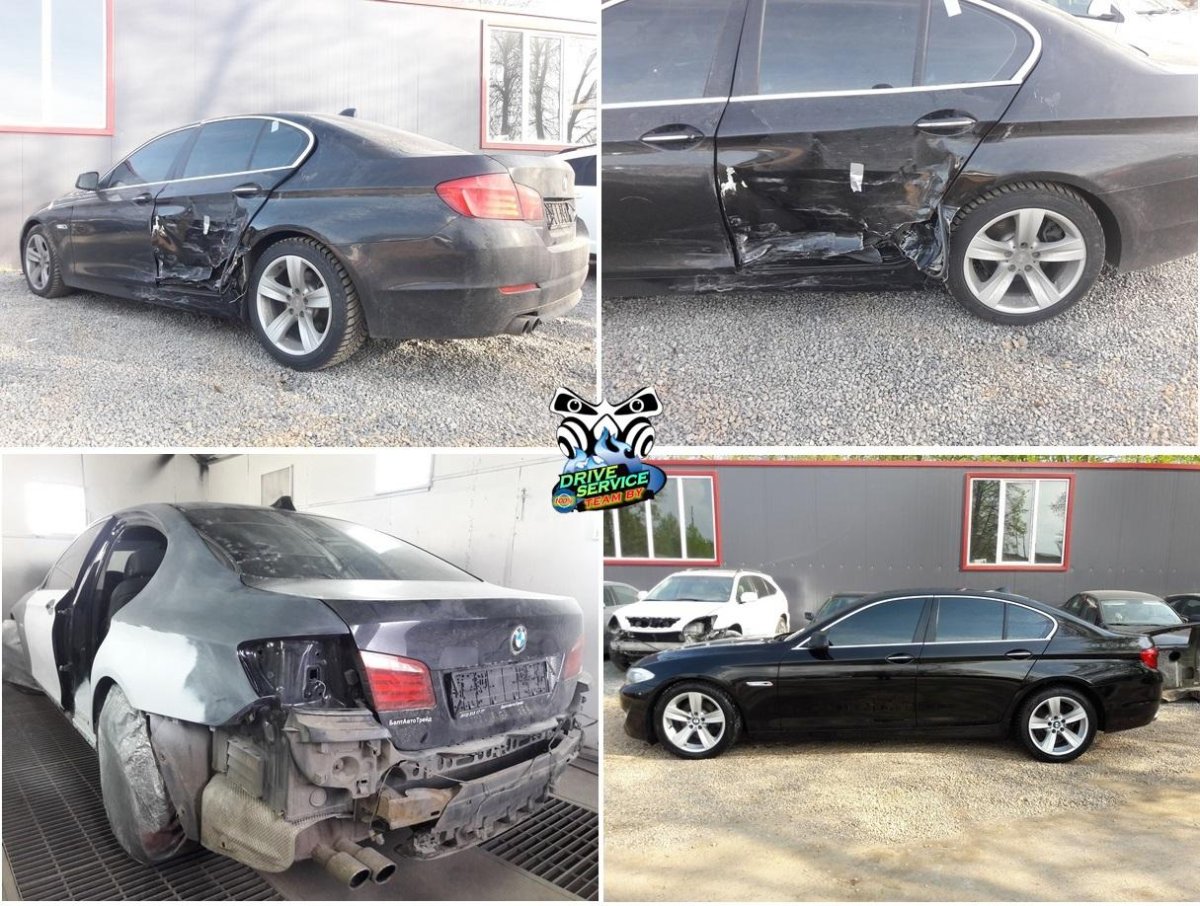 Восстановление авто до и после