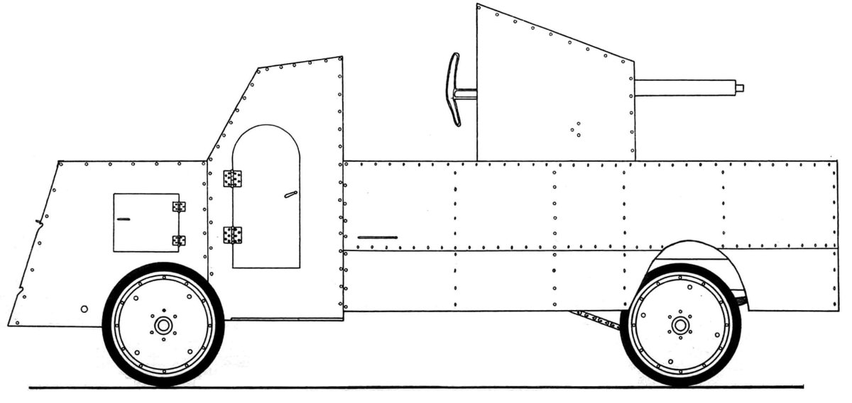 Бронеавтомобиль Руссо-Балт 1914 чертежи