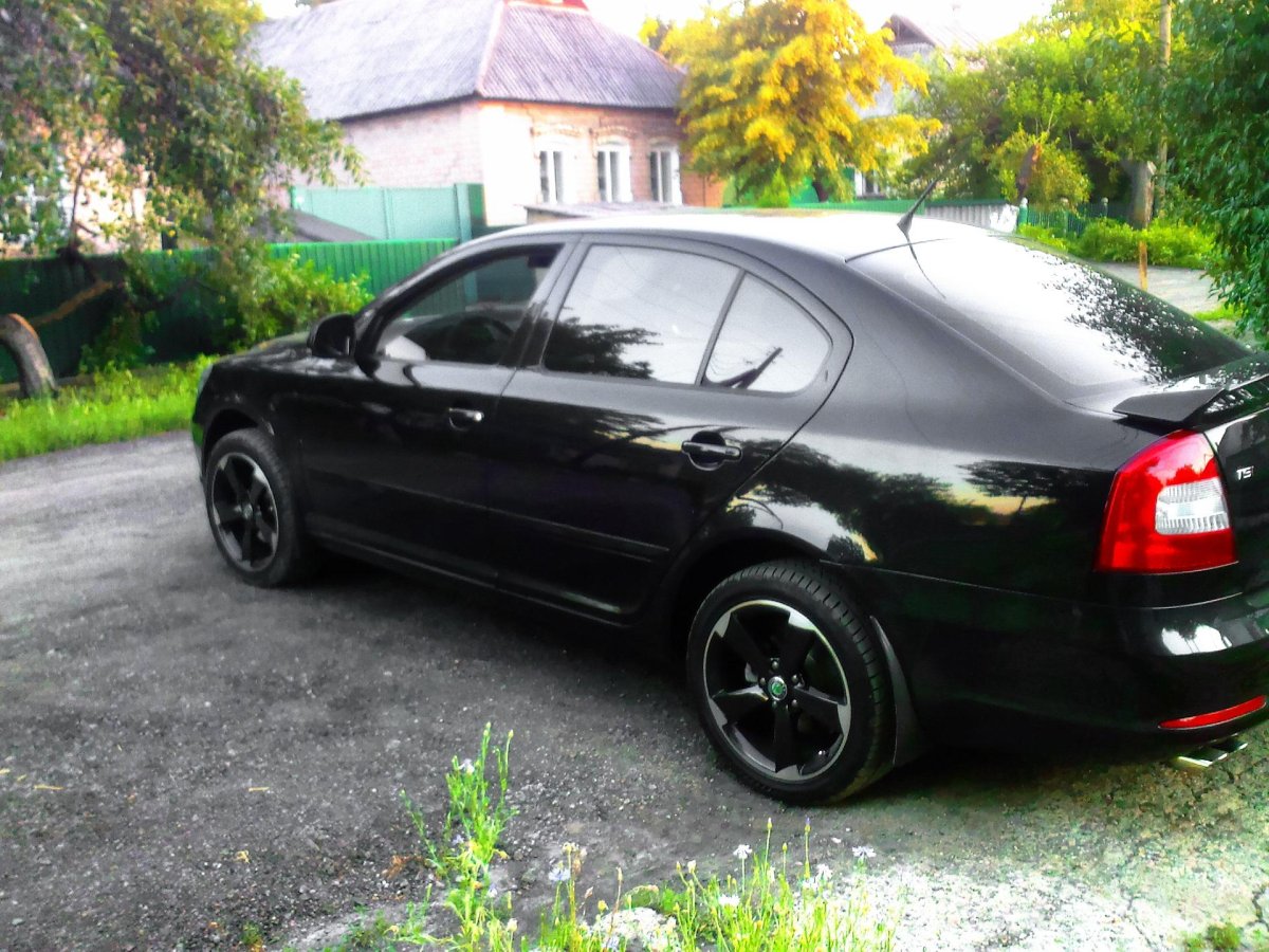 Skoda Octavia a5 черные диски