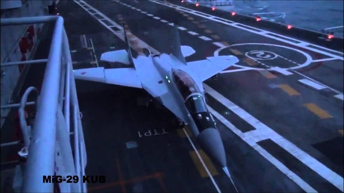 Миг 29к взлет с авианосца