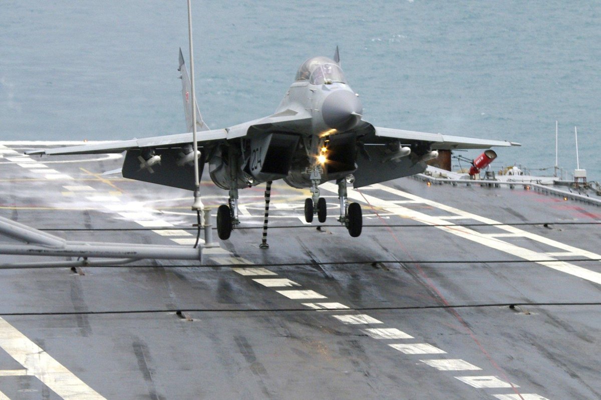 Миг 29к взлет с авианосца