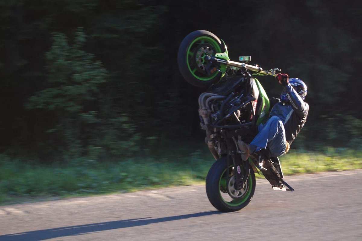 Питбайк стант