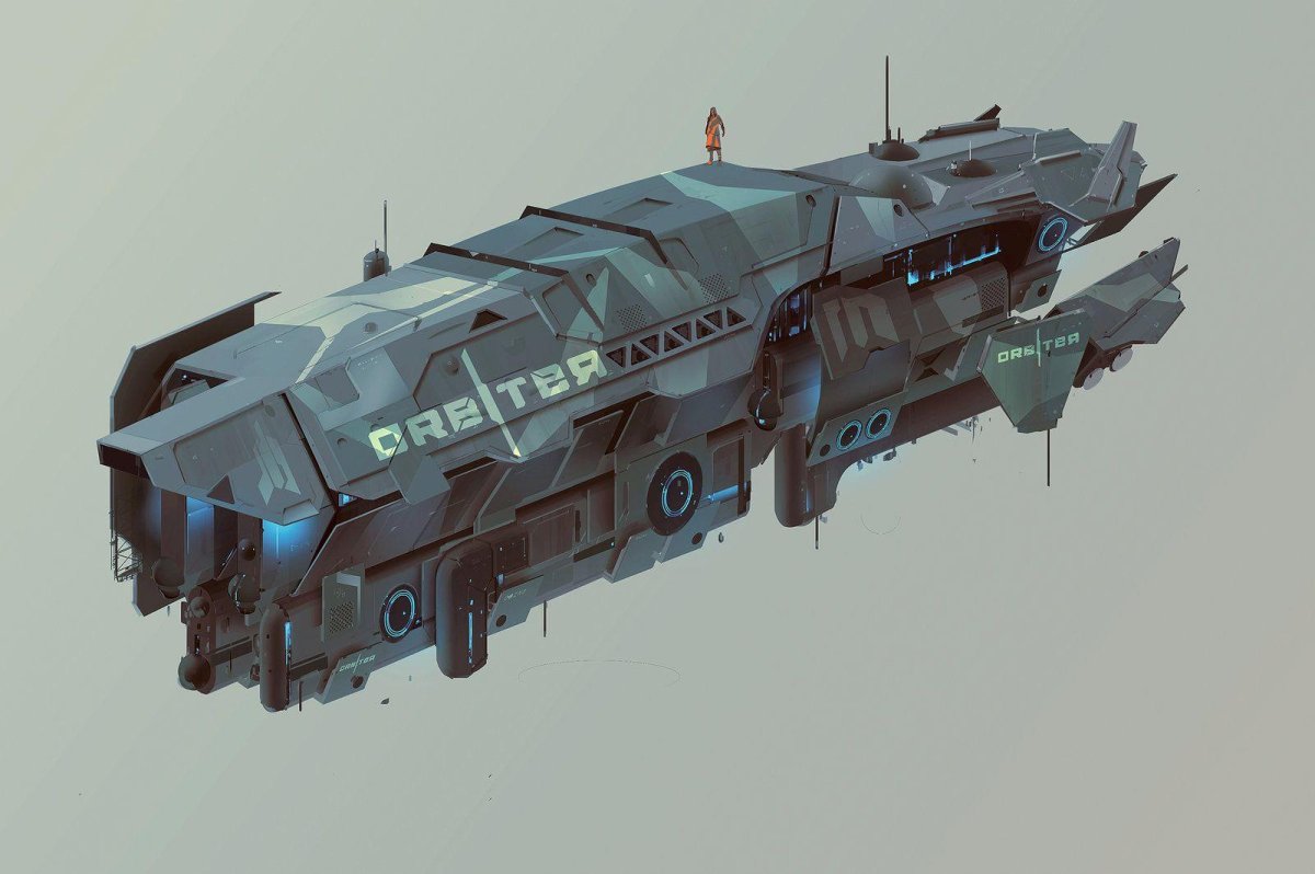 Sci Fi космический корабль Канонерка