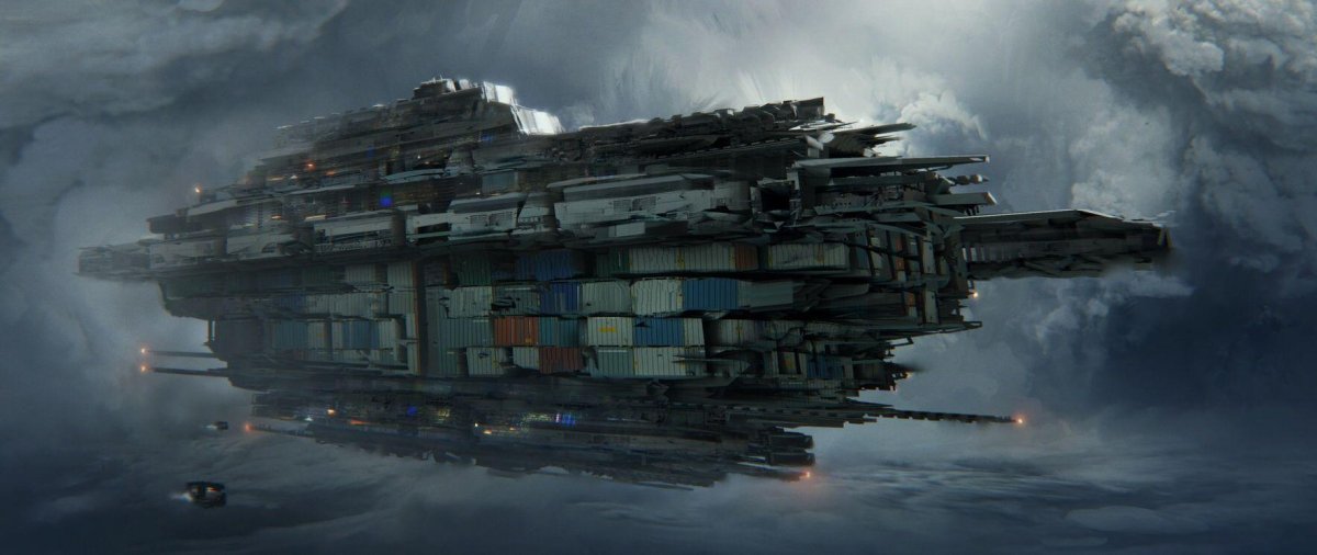 Космические корабли Sci-Fi Cargo