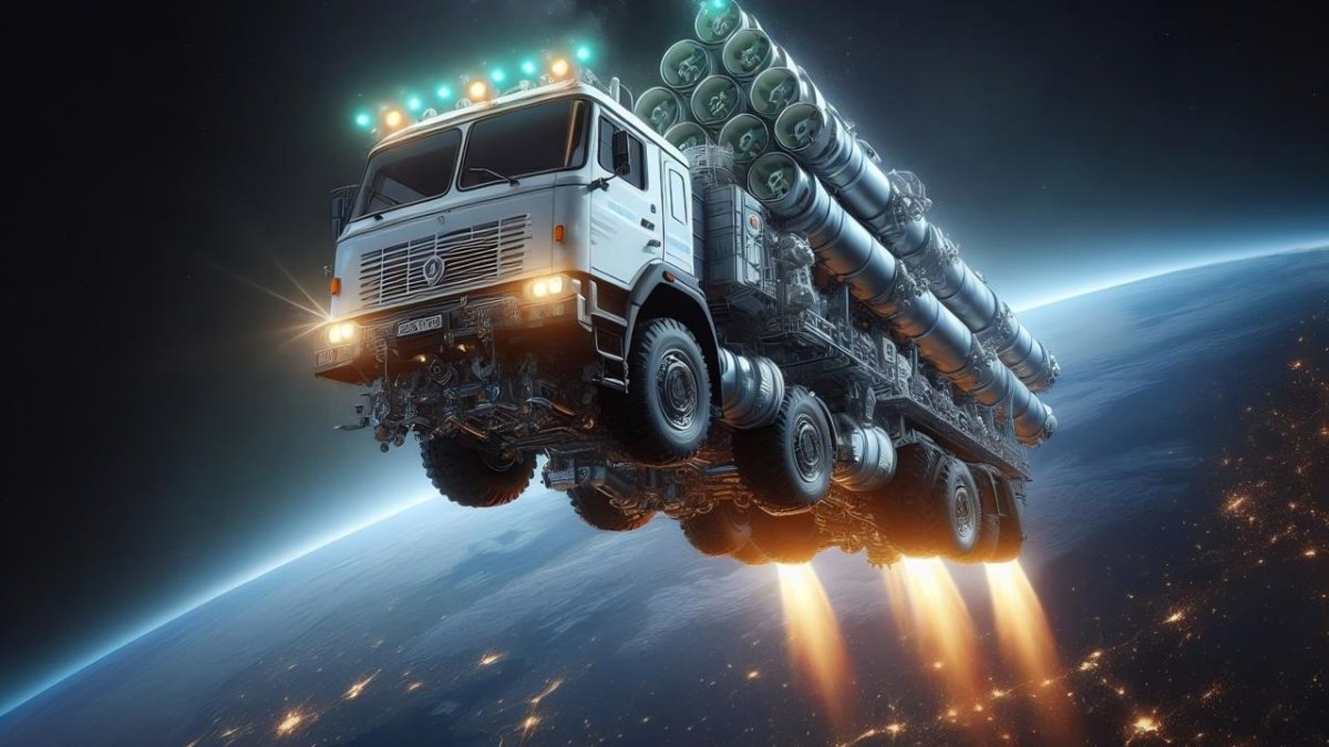 Фура в космосе