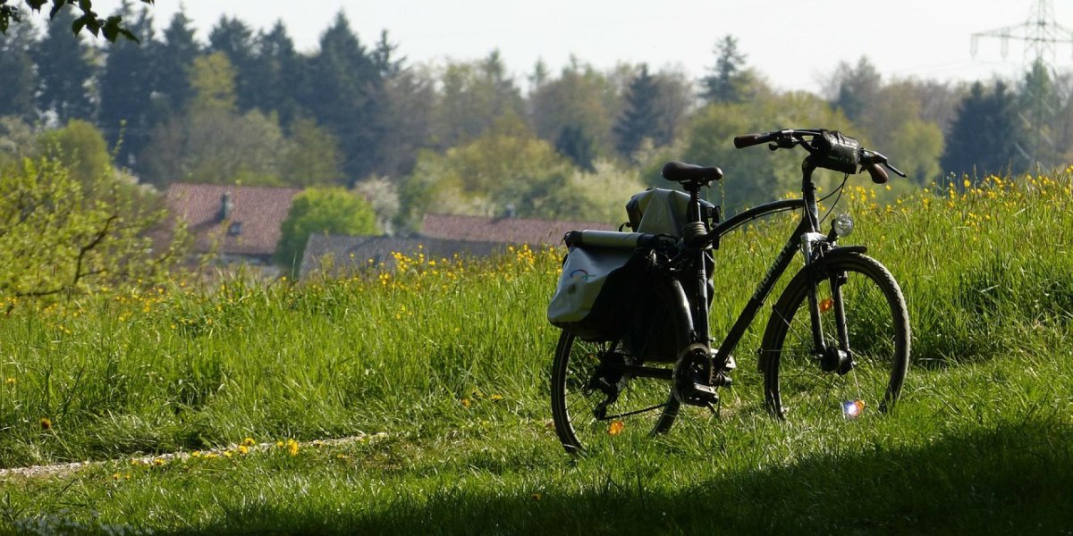 Велосипед в деревне