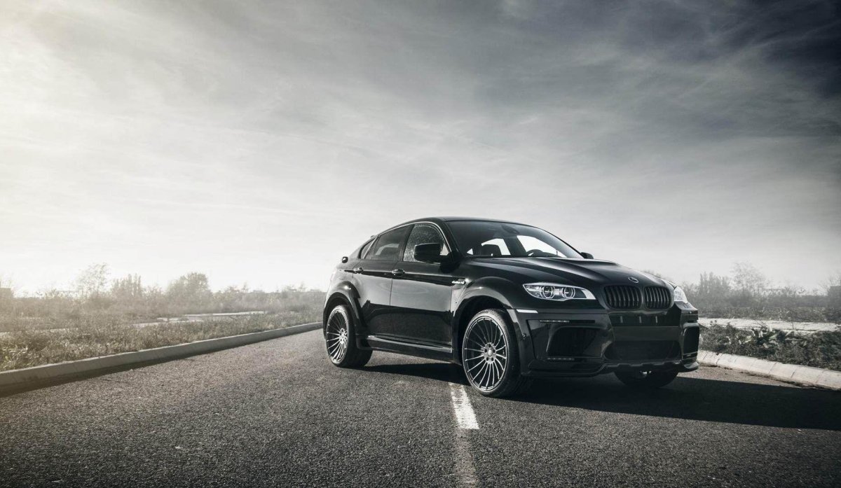 BMW x6 m50d черный
